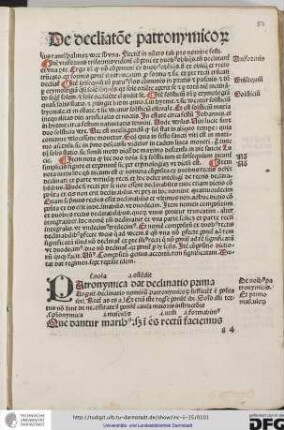 Patronymica dat declinatio prima