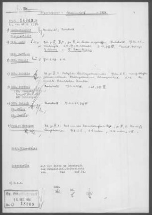 Weilimdorf: Visitationsberichte mit Pfarrbericht 1954