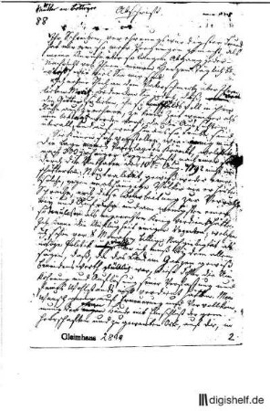 88: Brief von Johannes Müller an Karl August Böttiger