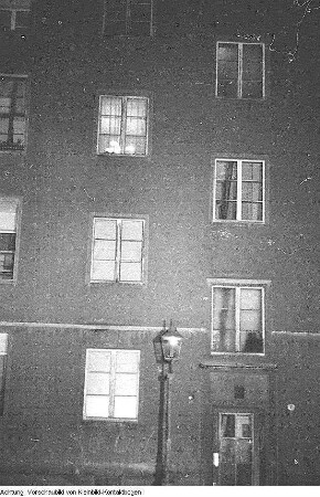 Dresden, Johannstadt. Strom sparen, Dezember 1951