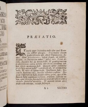 3-32, Praefatio. Sectio Historica. Sectio Juridica.