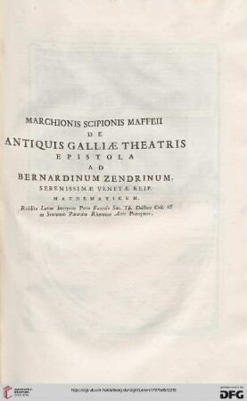 De antiquis Galliae theatris