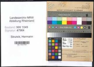Entnazifizierung Hermann Strunck , geb. 02.12.1876 ()