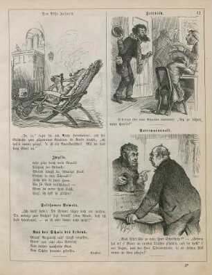 "Der Affe Josua's" "Zeitbild" "Vertrauensvoll"