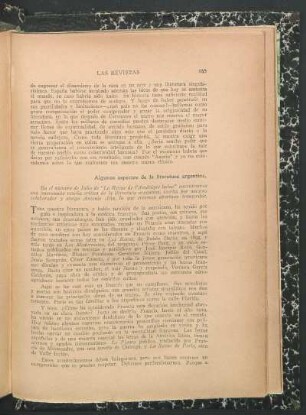 Algunos aspectos de la literatura argentina