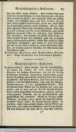 Wohlthätigkeits-Anstalten