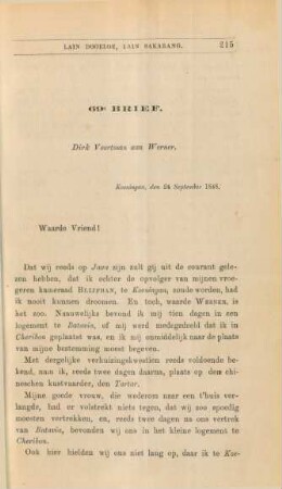 69e brief. Dirk Voortman aan Werner