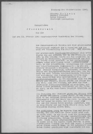 Talheim (Mössingen): Pfarrbericht 1949