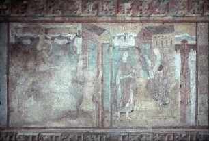 1. Bildfeld von Osten: Die Heilung des Aussätzigen
