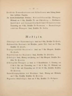 17-19, Medizin