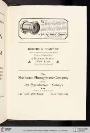 The Manhattan Photogravure Company [Art Reproductions]
