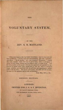 The voluntary system