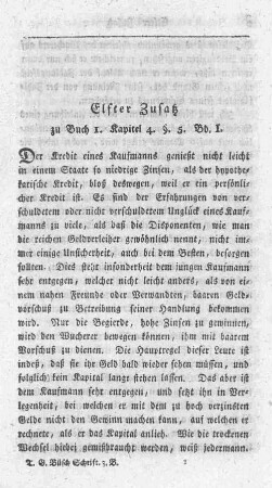 Elfter Zusatz zu Buch 1. Kapitel 4. §. 5. Bd. 1.