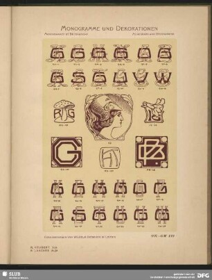 Dekorationen [Allgemein], Embleme [Kopf], Leisten und Vignetten