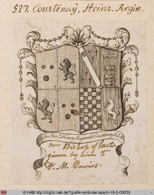 Wappen des Henry Reginald Courtenay
