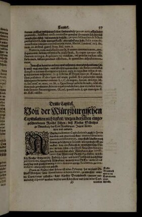 Dritte Capitel. Von der Würtzburgischen Capitulation nichtigkeit [...]