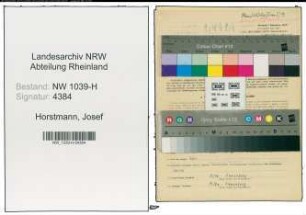 Entnazifizierung Josef Horstmann , geb. 30.05.1894 (Gadtwirt)