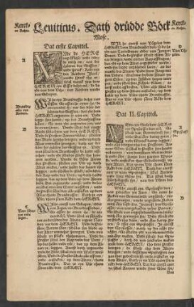 Leviticus. Dath drüdde Böck Mose.