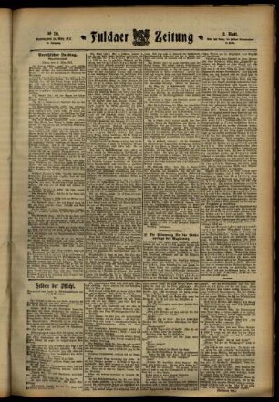 Zweite Ausgabe vom Dienstag, den 26. März 1912.
