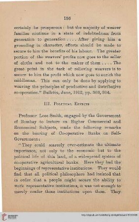 iii. Political Effects
