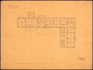 Schloss Pitschen Ausbau: Grundriss Erdgeschoss, Maßstabsleiste
