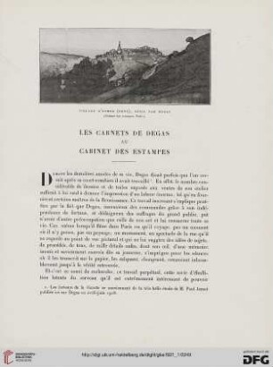 5. Pér. 3.1921: Les carnets de Degas au Cabinet des Estampes