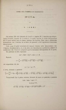 Sopra una formola di Aronhold.