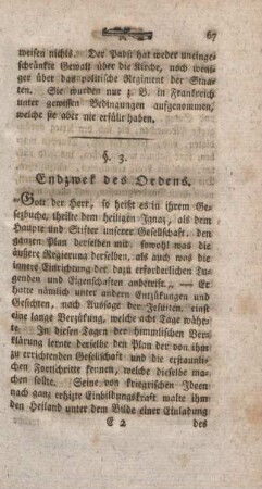§ 3. Endzweck des Ordens.
