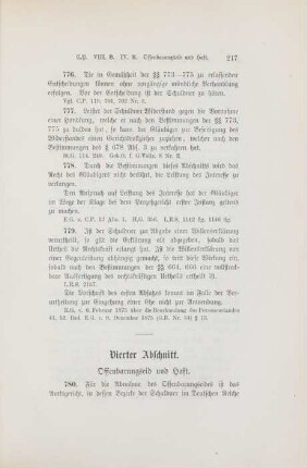 Vierter Abschnitt. Offenbarungseid und Haft