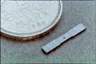 Detailaufnahme einer Zugprobe des Instituts für Materialforschung (IMF)