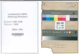 Entnazifizierung Otto Beier , geb. 07.09.1890 (Lehrer)