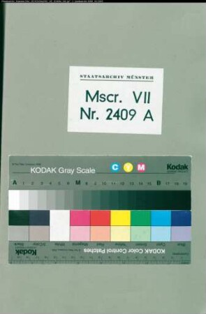 Notariell beglaubigte Abschrift von Msc. VII 2408