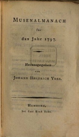 Musen-Almanach. 1797