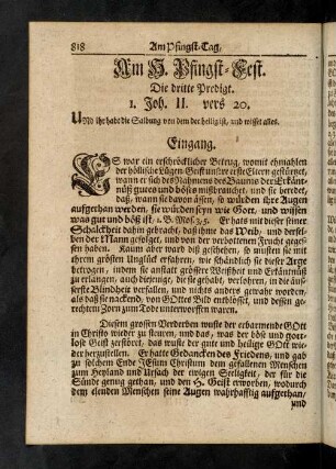 818-835, Die dritte Predigt