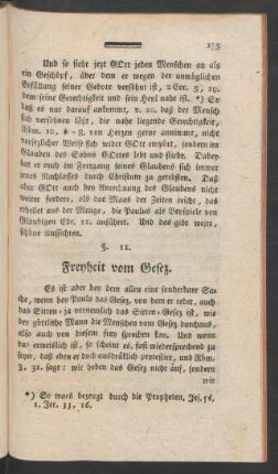 §. 11. Freyheit vom Gesez