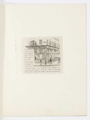 Les Restaurants de Paris sonst de diverses catégories..., Blatt 7 der Folge "Notes et dessins d’un japonais sur Paris pendant l’Exposition de 1878"