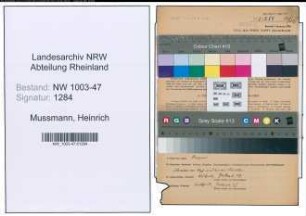 Entnazifizierung Heinrich Mussmann , geb. 26.03.1911 (Physiker)
