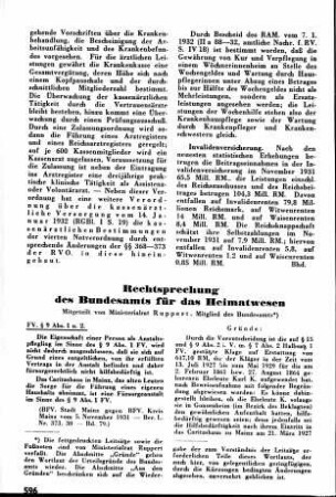 Rechtsprechung des Bundesamts für das Heimatwesen