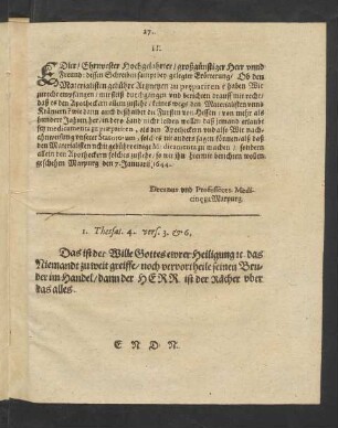 [Edler/ Ehrnvester Hochgelahrter/ großgünstiger Herr unnd Freund: ...]