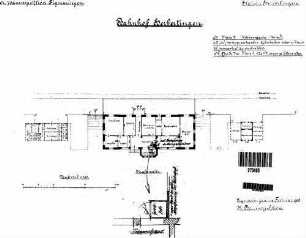 Herbertingen: Verwaltungsgebäude mit Nebengebäuden Grundriß Erdgeschoß