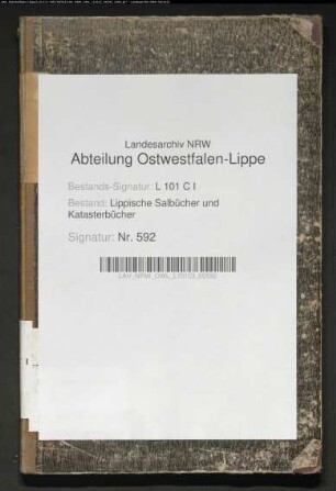 Namensregister zum Salbuch des Fleckens Schwalenberg von 1854