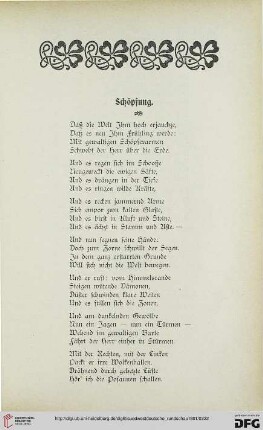 1: Schöpfung