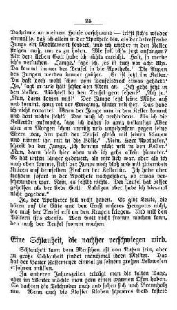 Eine Schlauheit, die nachher verschwiegen wird