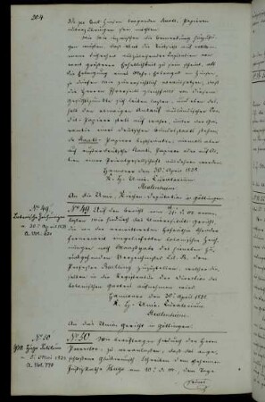 Aushändigung eines Glückwunschschreibens zum fünfzigjährigen Doktorjubiläum an den geheimen Justizrat Hugo.