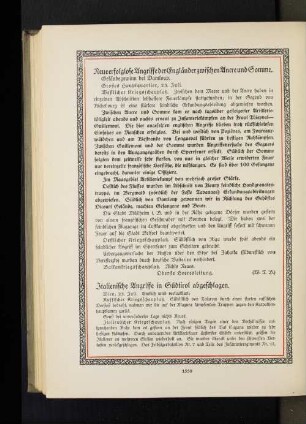 Neue erfolglose Angriffe der Engländer zwischen Ancre und Somme.