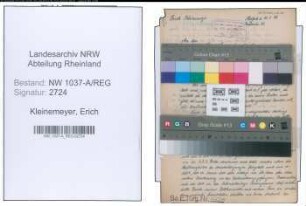 Entnazifizierung Erich Kleinemeyer , geb. 00.00.0000 ()