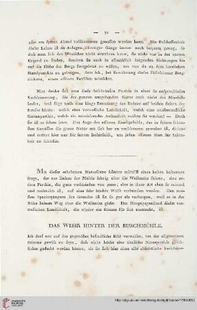 Das Wehr hinter der Buschmühle