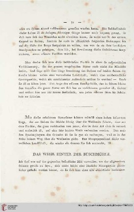 Das Wehr hinter der Buschmühle