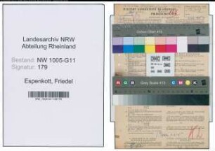 Entnazifizierung Friedel Espenkott , geb. 07.09.1914 (Kauffrau)