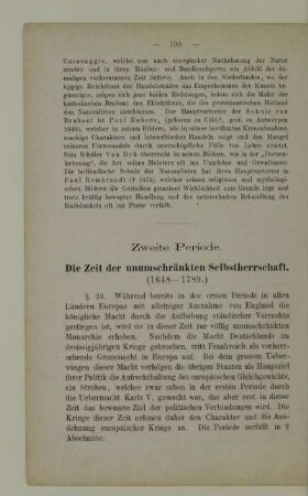 Zweite Periode. Die Zeit der unumschränkten Selbstherrschaft (1648-1789)